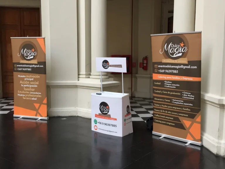 Stand de Dulce Magia montado en un congreso